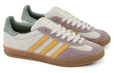 adidas Gazelle Indoor Men's Shoes Off White Preloved Yellow RARE