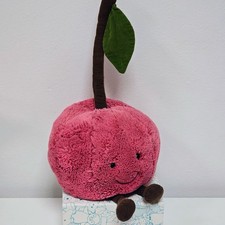 Retired Jellycat Amuseables Cherry Large Rare Amuseable Cherry Plush