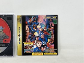 Marvel Super Heroes vs Street Fighter Sega Saturn NTSC-J Japan T-1238G -  READ