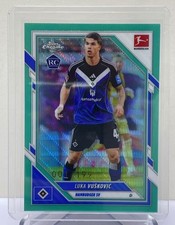 1/199≈1/1 2025-26 Topps Chrome Bundesliga Luka Vuskovic #35 RC Rookie Aqua Wave