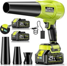 Seese Cordless Handheld Violent Fan/Leaf Blower  2 Batteries/Charger/Case
