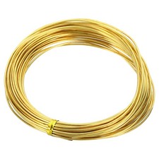 Half Hard Brass Wire, 1Pcs 16Gauge/1.3mm Diameter 10m/32.8ft Craft Wire