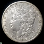 1887-S Morgan Silver Dollar - Extra Fine Details