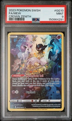 New ListingPokemon Mew Crown Zenith Galarian Gallery Full Art #GG10/GG70 PSA 9 Mint