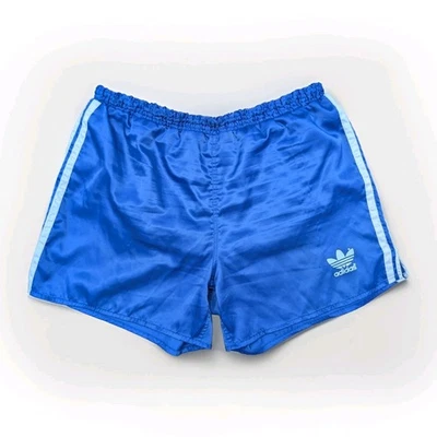 ADIDAS Sampdoria Glanz Nylon Shorts D6 blau Sporthose Fußball Vintage Retro Gym - Bild 1 von 4