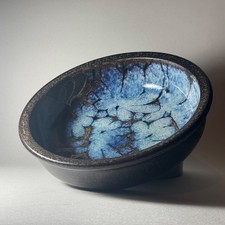 Lovely Vintage Diana Worthy Crich Studio Pottery Bowl 24cm / 9" diameter