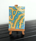 ACEO Art Card Acrylic Original Painting Abstract Coral Close Up Water Animal USA — photo 2