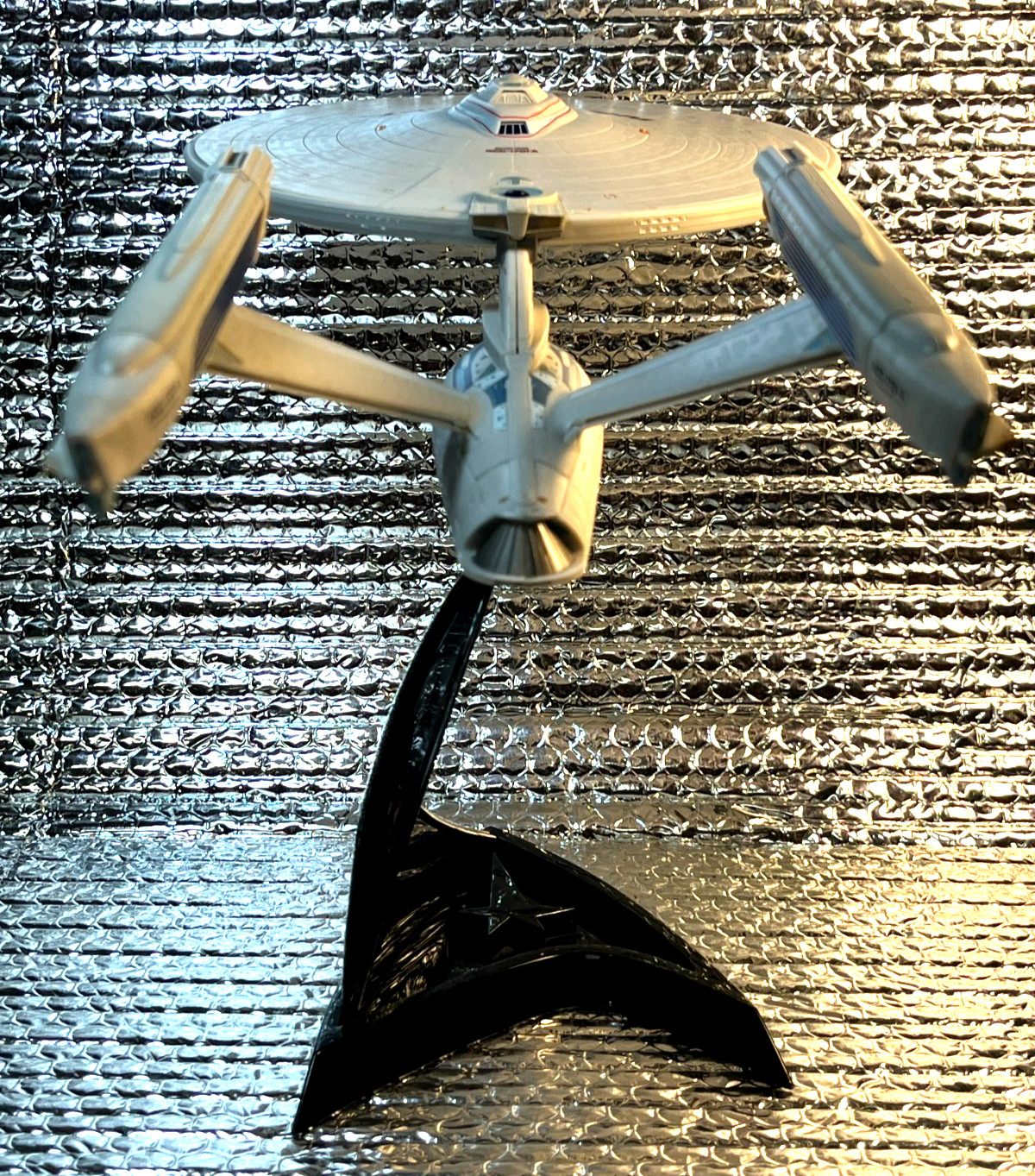 STAR TREK ART ASYLUM LEGENDS ENTERPRISE 1701 A - COMPLETE AND WORKING