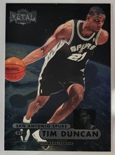 1997-98 Fleer Metal Universe Tim Duncan Rookie Card #72 San Antonio Spurs. rookie card picture