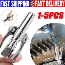 Grease Gun Coupler Double Handle High Pressure Quick Release Lock Oil Nozzles