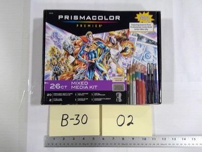 Prismacolor Premier 26ct Mixed Media Comic Art Set Limited Edition Kit Lessons