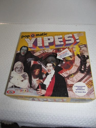 VINTAGE Broad Game Yipes! Pop O Matic Ideal Toy 1983 Become the Monster W/Pieces