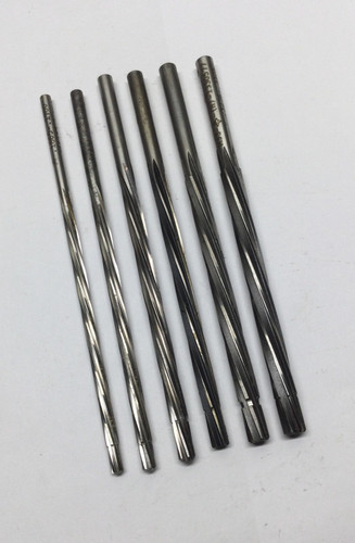 6 Piloted Chucking Reamers Straight Shank Spiral Flute ~ Aircraft Tools