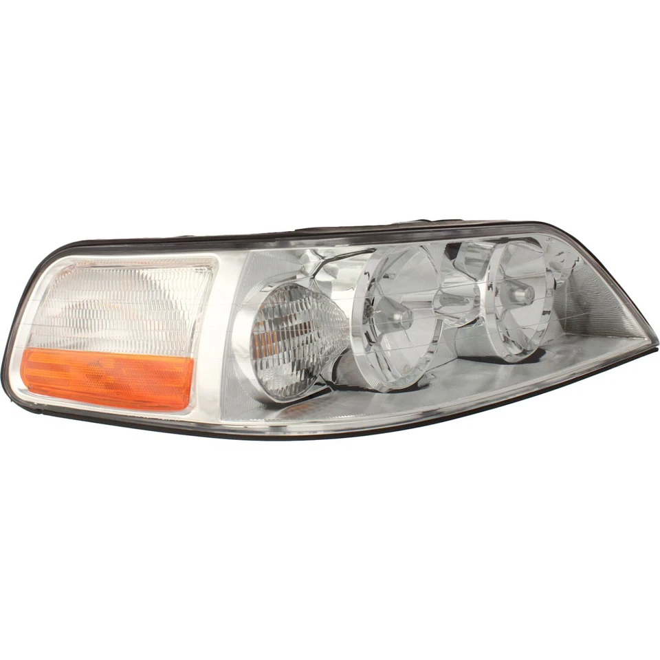 Halogen Headlight Set For 2003-2004 Lincoln Town Car Driver and Passenger Side Foto 2 de 4