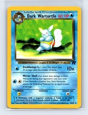 ENGLISH PLAYED Dark Wartortle 46 Team Rocket Pokemon Card (kx)