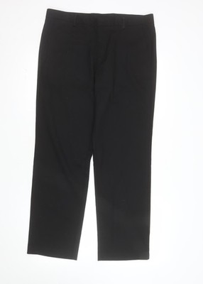Burton Menswear London Anzughose Herren schwarz 34S klassische Passform