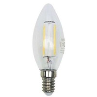Lightme Led Filament Leuchtmittel Kerzenform 4W = 40W E14 Klar 470Lm Warmweiß