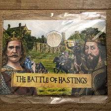 Royal Mint 2016-1066 Battle of Hastings BU 50p Fifty Pence Coin Pack Sealed