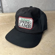 New Zealand Spring Lamb SnapBack Trucker Hat Black Cap