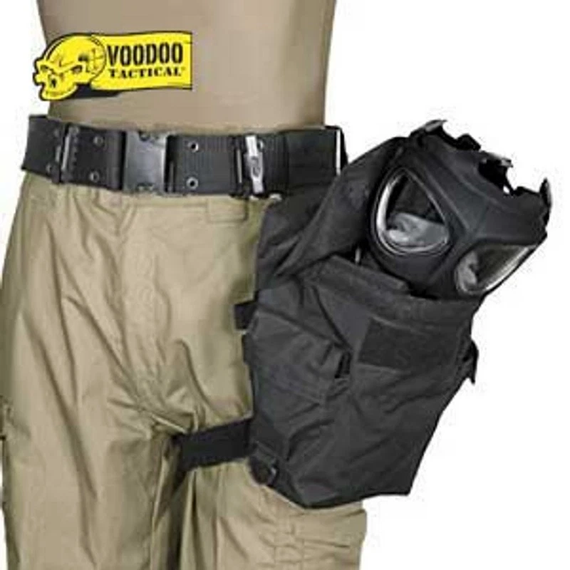 Voodoo Tactical 20-9230001000 Deluxe Drop Leg Gas Mask Portador, Negro Foto 3 de 3