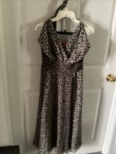 Oscar De La Renta Leopard Halter dress 6