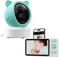 Baby Monitor with 360° Wifi Video Monitor, Night Vision, Temperature Monitoring
