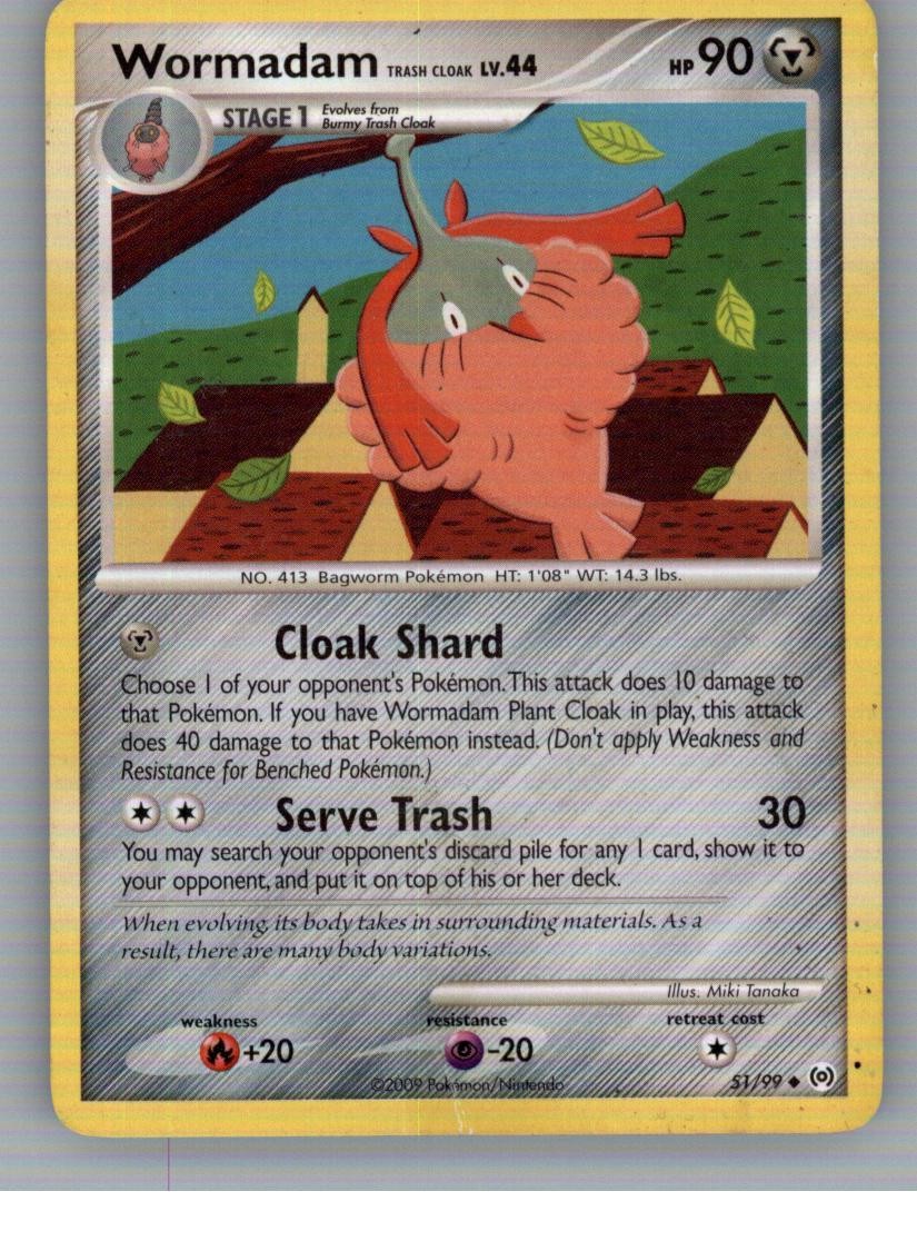 Wormadam Trash Cloak 51/99 Uncommon Arceus Pokemon Near Mint