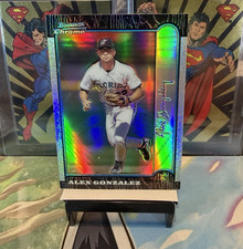 1999 Alex Gonzalez Bowman Chrome Refractor Card #201 Marlins B1