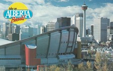 1983 Limited Distribution (Travel Alberta) Calgary Flames Hockey Arena Postcard