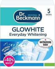 Dr. Beckmann Glowhite | maintains brighter white laundry | 5 In-Wash Sachets