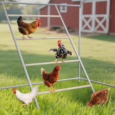 Chicken Perch Roosting Bars for Coop Farm Chicken Toys Roost Ladder for Backy...