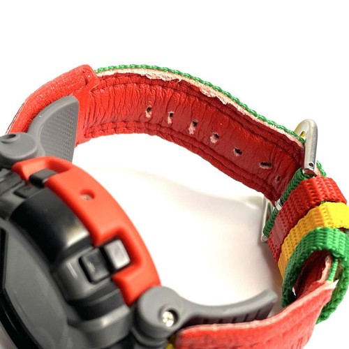 Casio G-Shock Vintage DW-002BM9 Édition Bob Marley - Fonctionne - Rétroéclairage Cannabis - Occasion