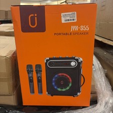 JYX S55 Karaoke Machine with 2 Wireless Microphones Outdoor Party BT Speaker