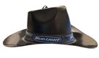 Vintage Bud Light Beer Large Cowboy Hat 25" Hanging Lamp Man Cave Bar Light