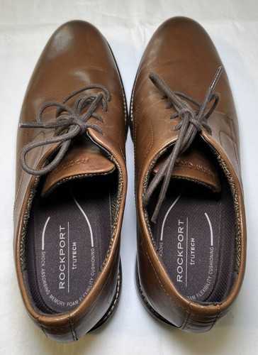 Rockport RMCedric Men's US 12M Lace Up Almond Toe Oxfords Dress Shoes No Box - Picture 6 of 14