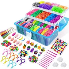 ROSHUKG 14500 Rubber Bands Kit, Colorful Rubber Bands Refill Kit wi... Fast Ship