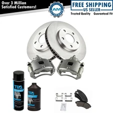 Front Posi Ceramic Brake Pad Rotor & Caliper Kit w/Chemicals for GM