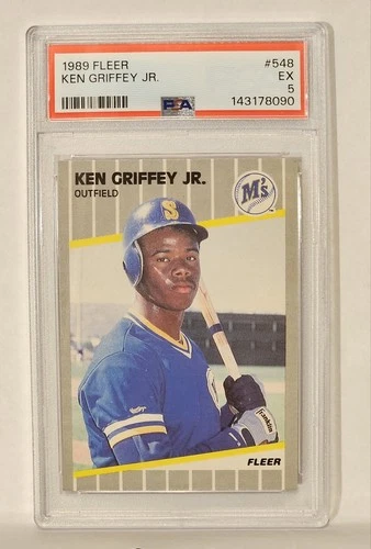 1989 Fleer Ken Griffey Jr. RC #548 PSA 5 Excellent HOF Seattle Mariners