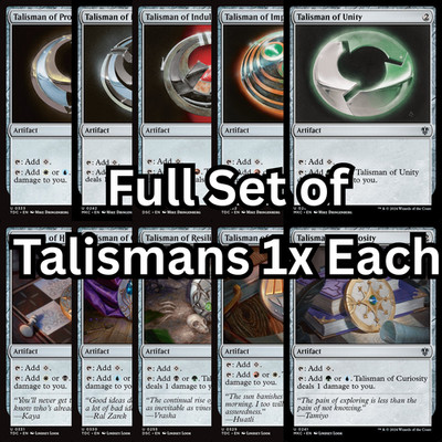 Full Set of all 10 Talisman - MTG Mana Rocks Talismans - Commander Staples NM