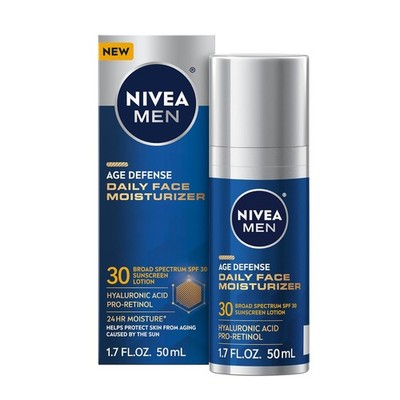 NIVEA MEN Age Defense Daily Face Moisturizer with Broad Spectrum SPF 30 Sunscree