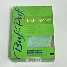 Buf Puf Body Sponge 1 Pack Perfect for Sunless Tanning Double Sided 3M Buf-Puf