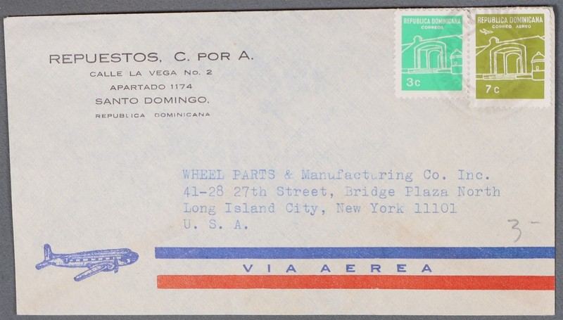 MayfairStamps Dominican Republic Santo Domingo to Long Island City NY Air Mail C