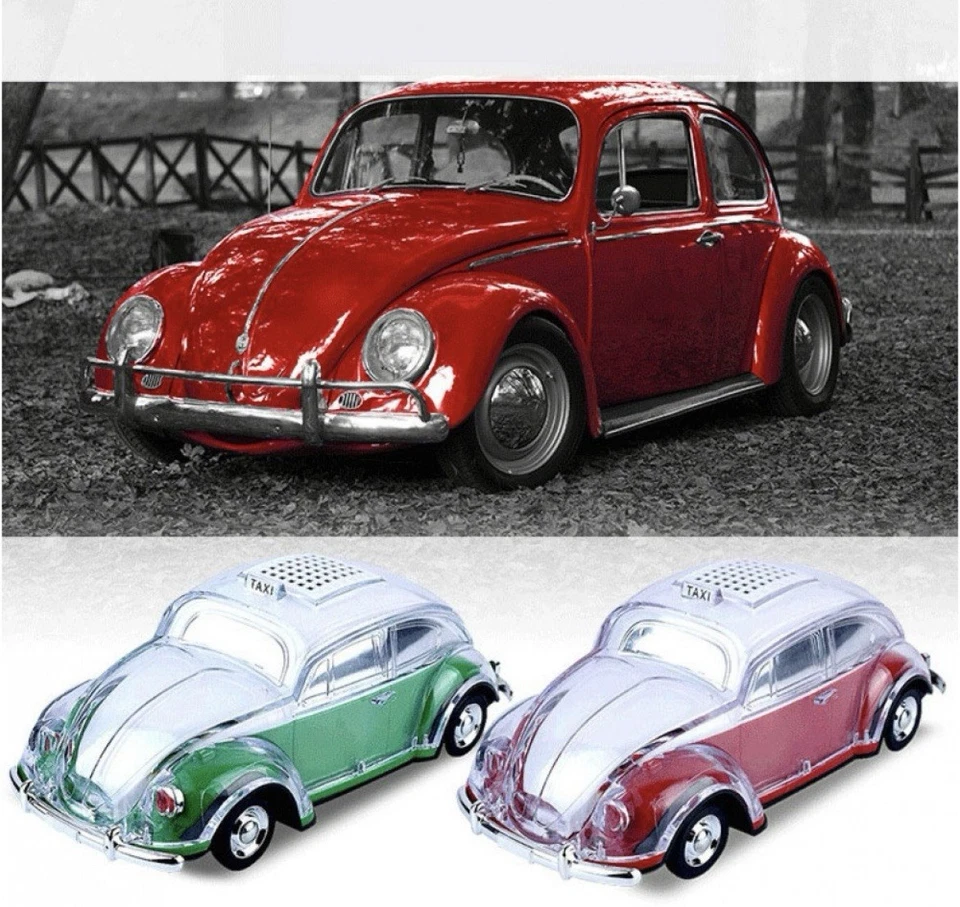 Altavoz portátil de dientes azules con diseño estilo escarabajo cristalino para taxi coche (5 colores) Foto 4 de 4