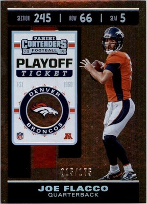 2019 Panini Contenders Playoff Ticket #45 Joe Flacco /175 - FB