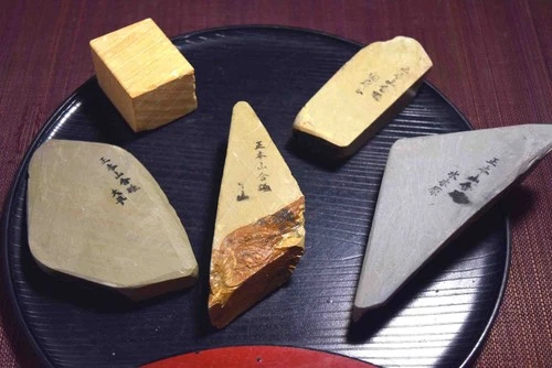 Japanese Natural Whetstone Palm Size Koppa 5 x Assort 550g for knives, tools