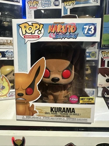 Funko Pop! Vinyl Super 6 in: Naruto Shippuden Kurama Flocked Hot Topic Exclusive