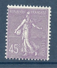 TIMBRE 197 NEUF * * GOMME ORIGINE - SEMEUSE LIGNEE - TB