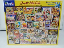 White Mountain Puzzles Great Old Ads 1000 Piece Puzzle New