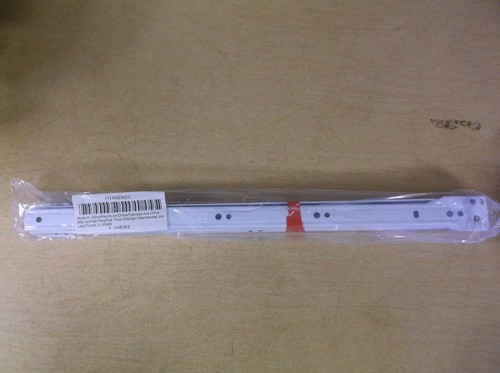 NEW Grainger International 1HEW2C 18" White Drawer Slide 2-Pack  *FREE SHIPPING*