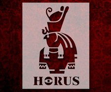 Ancient Egyptian God Horus Stencil Reusable 8.5 x 11 Inches for Painting